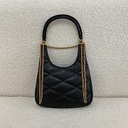 YSL Sade Hobo Lambskin Black Bag 21x19x4cm - 5