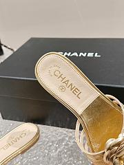 Chanel Gold Slides - 5