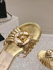 Chanel Gold Slides - 3