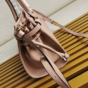Prada Medium Leather Handbag Pink 32x15.5x12cm - 5