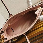Prada Medium Leather Handbag Pink 32x15.5x12cm - 4