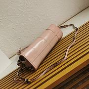 Prada Medium Leather Handbag Pink 32x15.5x12cm - 2