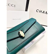 Bvlgari Serpenti Forever Wallets Green 19x10cm - 5