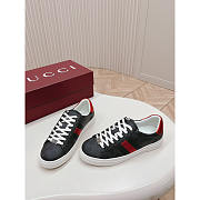 Gucci Ace Sneaker With Web In Black - 3