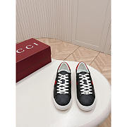 Gucci Ace Sneaker With Web In Black - 4