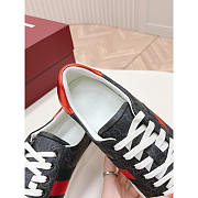 Gucci Ace Sneaker With Web In Black - 2