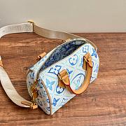Louis Vuitton LV Speedy Bandoulière Blue 20 Blue 20.5 x 13.5 x 12 cm - 4