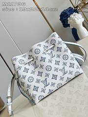 Louis Vuitton LV Bella Mahina White Blue 19 x 22 x 14 cm  - 5