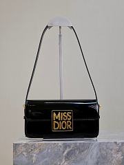 Dior Miss Flap Bag Rope Black Patent Calfskin 22 x 11 x 6 cm - 1