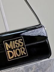 Dior Miss Flap Bag Rope Black Patent Calfskin 22 x 11 x 6 cm - 6