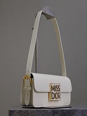 Dior Miss Flap Bag Rope White Patent Calfskin 22 x 11 x 6 cm - 4