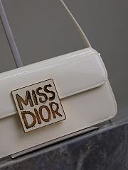 Dior Miss Flap Bag Rope White Patent Calfskin 22 x 11 x 6 cm - 2