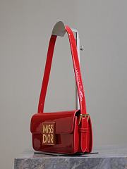 Dior Miss Flap Bag Rope Red Patent Calfskin 22 x 11 x 6 cm - 5