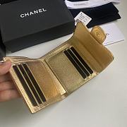 Chanel Wallet Gold Lambskin 10.5x11.5x3cm - 6