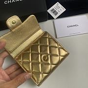 Chanel Wallet Gold Lambskin 10.5x11.5x3cm - 3