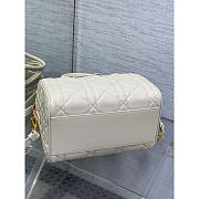 Dior Groove 25 Bag White Macrocannage Calfskin 25 x 19 x 16 cm - 3