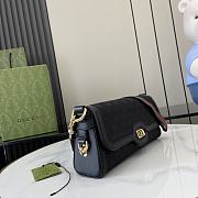 Gucci Luce Small Shoulder Bag Black 27.5x12.5x6.5cm - 6