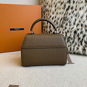 Moynat Rejane PM Brown Silver 26cm - 5