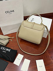 Celine Small 16 Bag Calfskin Beige 23x19x10.5cm - 3