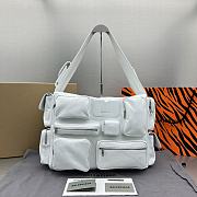 Balenciaga Superbusy Large Sling Bag White Lambskin 41x28x18cm - 1