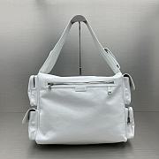 Balenciaga Superbusy Large Sling Bag White Lambskin 41x28x18cm - 5