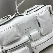 Balenciaga Superbusy Large Sling Bag White Lambskin 41x28x18cm - 3