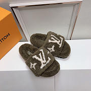 Louis Vuitton LV Paseo Flat Comfort Mules Olive Green - 1