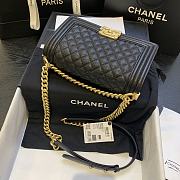 Chanel Leboy Calfskin Bag in Black 67086 Gold - 4