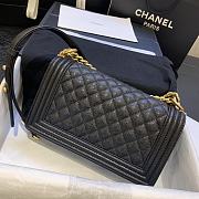 Chanel Leboy Calfskin Bag in Black 67086 Gold - 3
