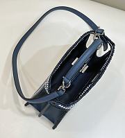 Fendi Peekaboo ISeeU Small Bag Blue 27x21x11cm - 3
