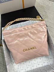 Chanel Small 22 Handbag Light Pink Gold 35x37x7cm - 1