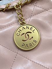 Chanel Small 22 Handbag Light Pink Gold 35x37x7cm - 4