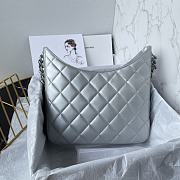 Chanel Hobo Bag Silver 28x25x8cm  - 4