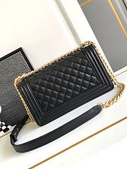 Chanel Leboy Bag Black Caviar Gold 25cm - 5