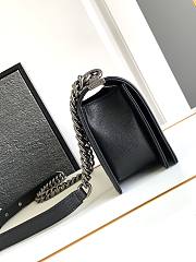Chanel Leboy Bag Black Caviar Silver 25cm - 2