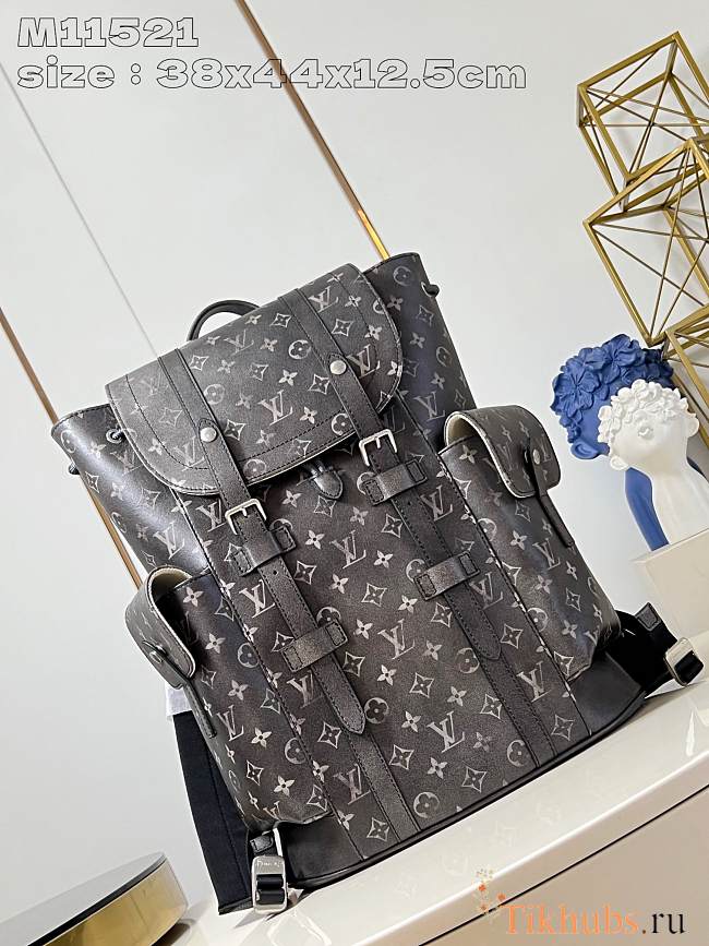 Louis Vuitton LV Backpack Christopher MM Black 38 x 44 x 12.5 cm - 1