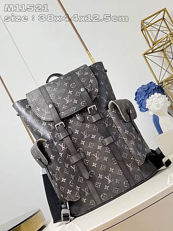 Louis Vuitton LV Backpack Christopher MM Black 38 x 44 x 12.5 cm