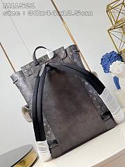 Louis Vuitton LV Backpack Christopher MM Black 38 x 44 x 12.5 cm - 2