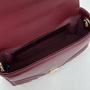 Gucci GG Marmont Mini Top Handle Bag Red Wine 17x13x6cm - 2