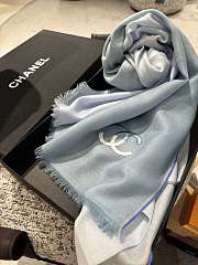 Chanel Blue Silk Scarf 90x200cm - 2