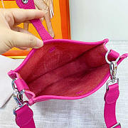 Hermes Mini Evelyne Shoulder Bag Hot Pink 18cm - 4