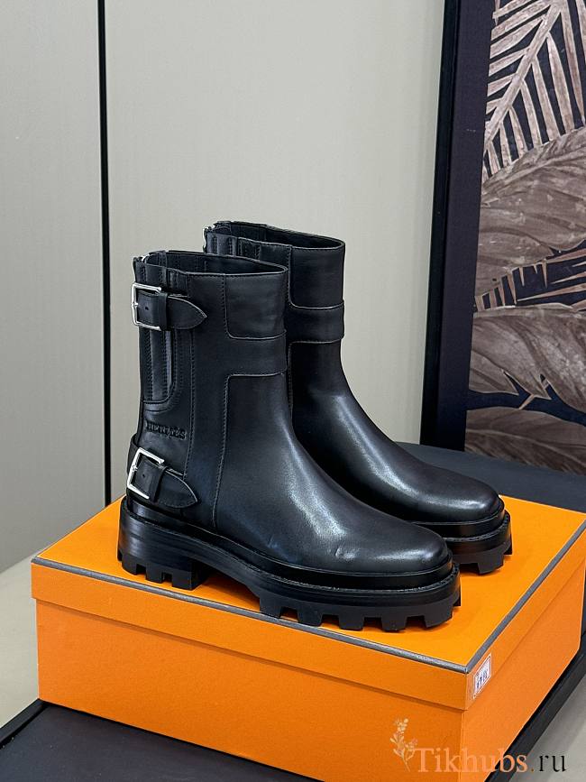 Hermes Ankle Boots Black  - 1