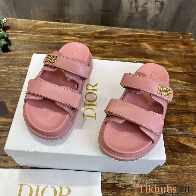 Dior Dioract Slide Pink Lambskin - 1