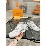 Louis Vuitton LV Trainer Sneaker Grey White - 4