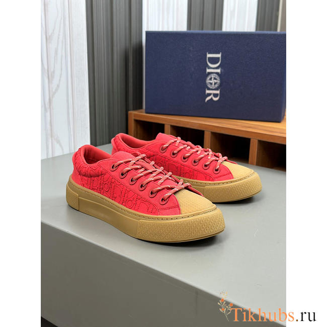 Dior And Stone Island B33 Sneaker Red And Brown - 1