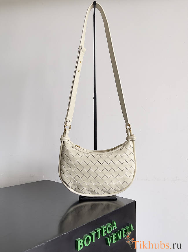 Bottega Veneta Gemelli Messenger White Bag 26x15x8cm - 1