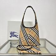 Burberry Small Check Shoulder Bag White 26.5 x 13.5 x 46.5cm - 1