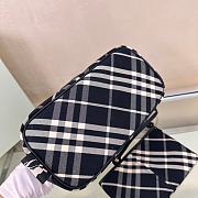 Burberry Small Check Shoulder Bag Black 26.5 x 13.5 x 46.5cm - 2