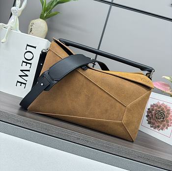 Loewe Brown Puzzle Shoulder Bag Unica 33x21x17cm