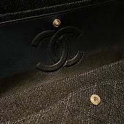 Chanel Flap Bag Black Denim Gold 25cm - 6